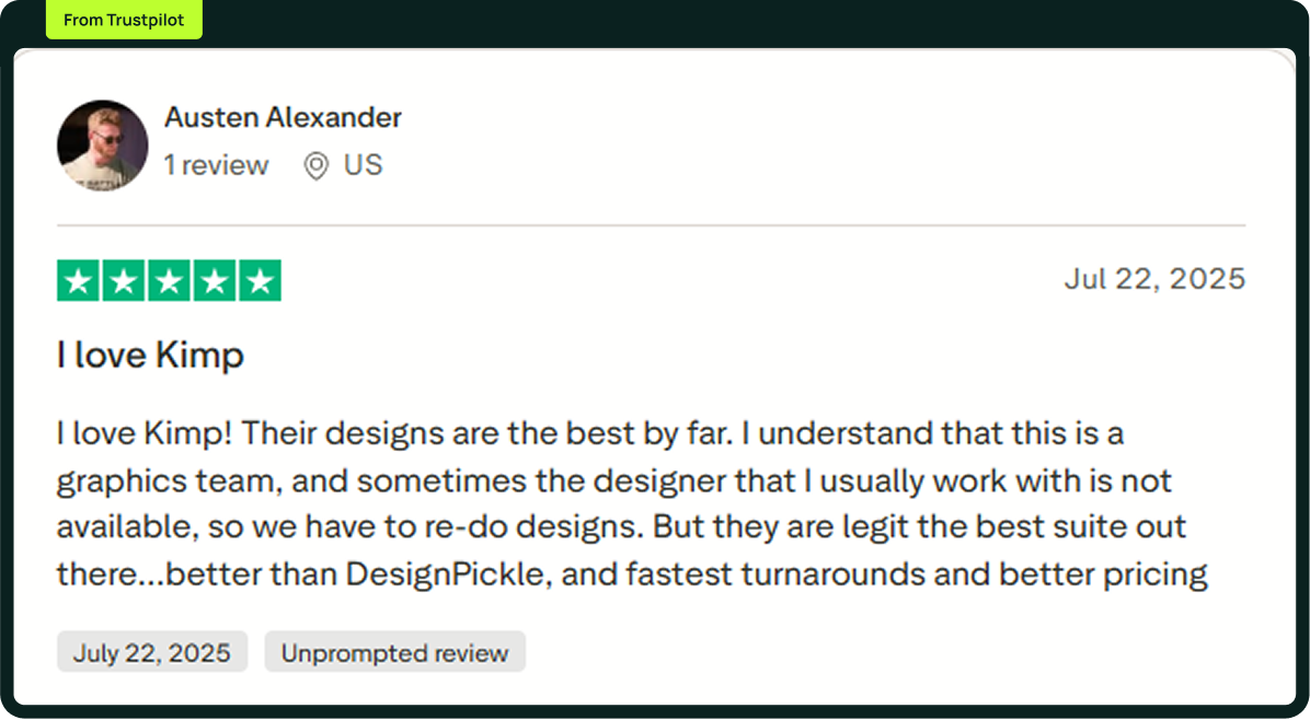 Trustpilot review