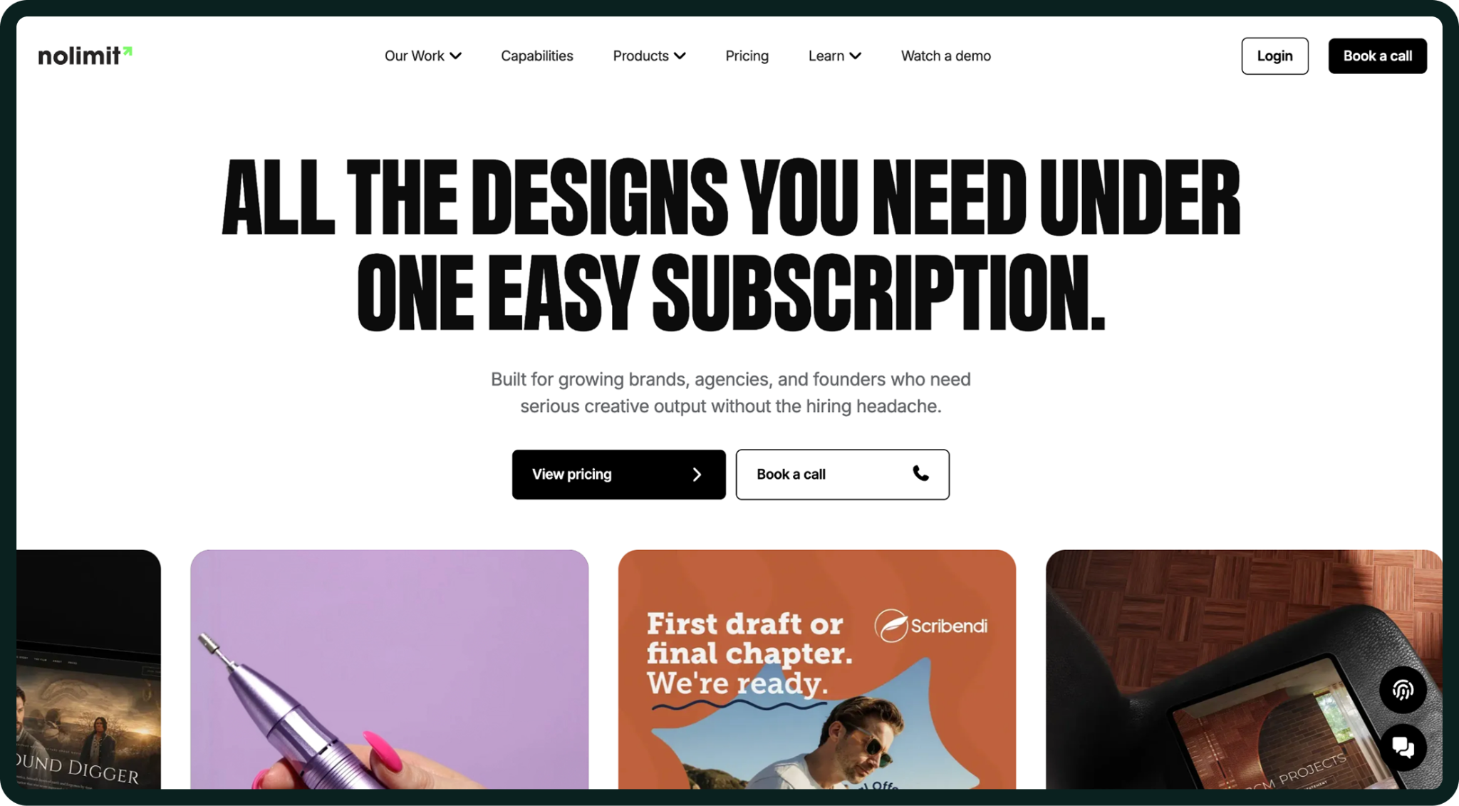 No Limit Creatives Homepage