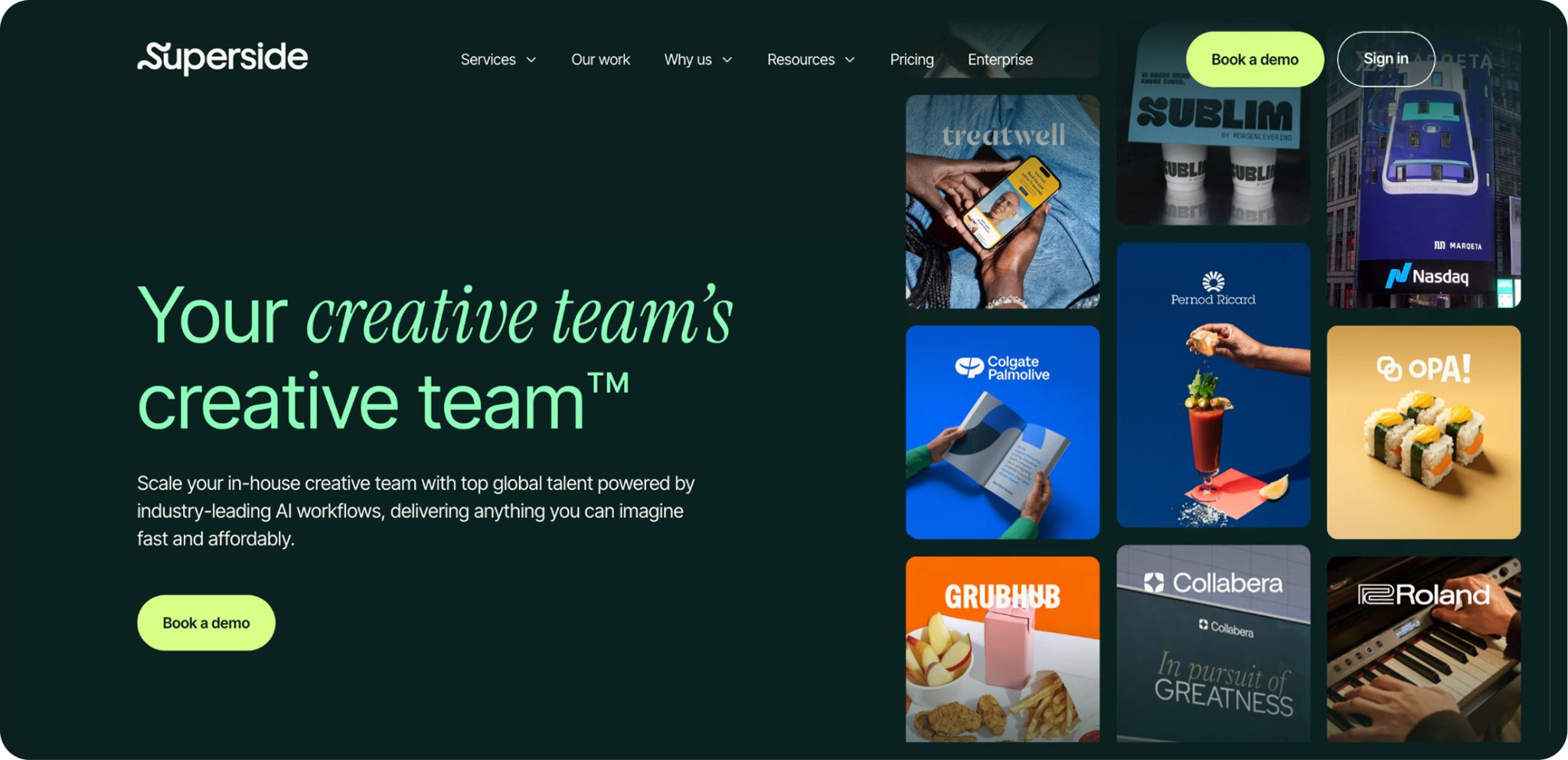Superside Homepage