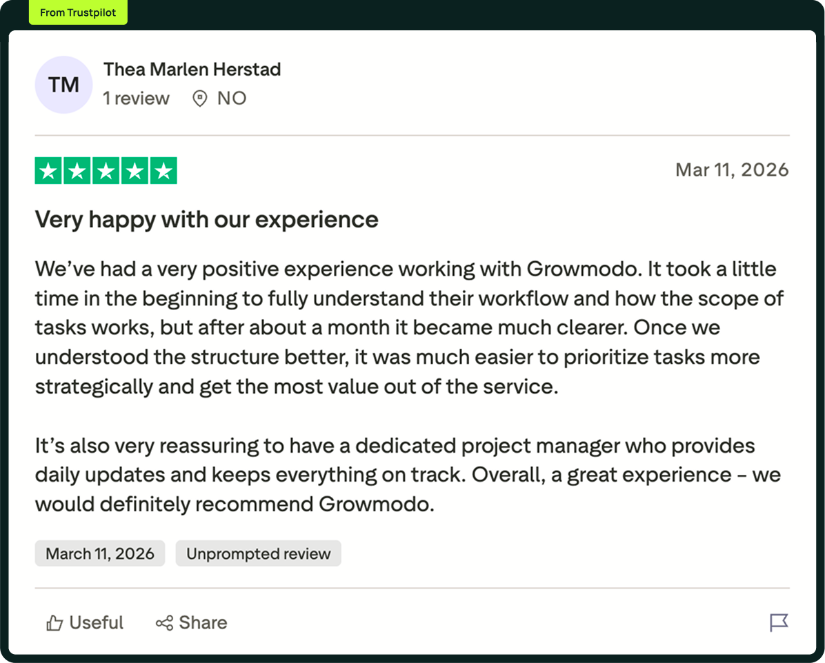 Growmodo Trustpilot Review