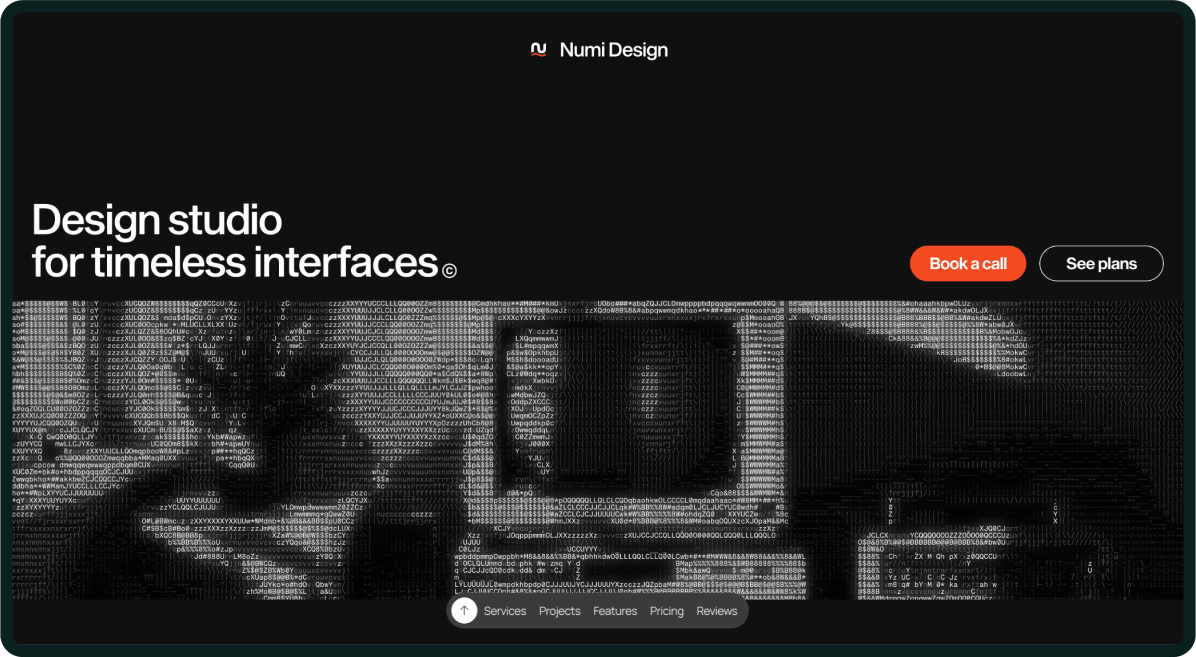 Numi homepage
