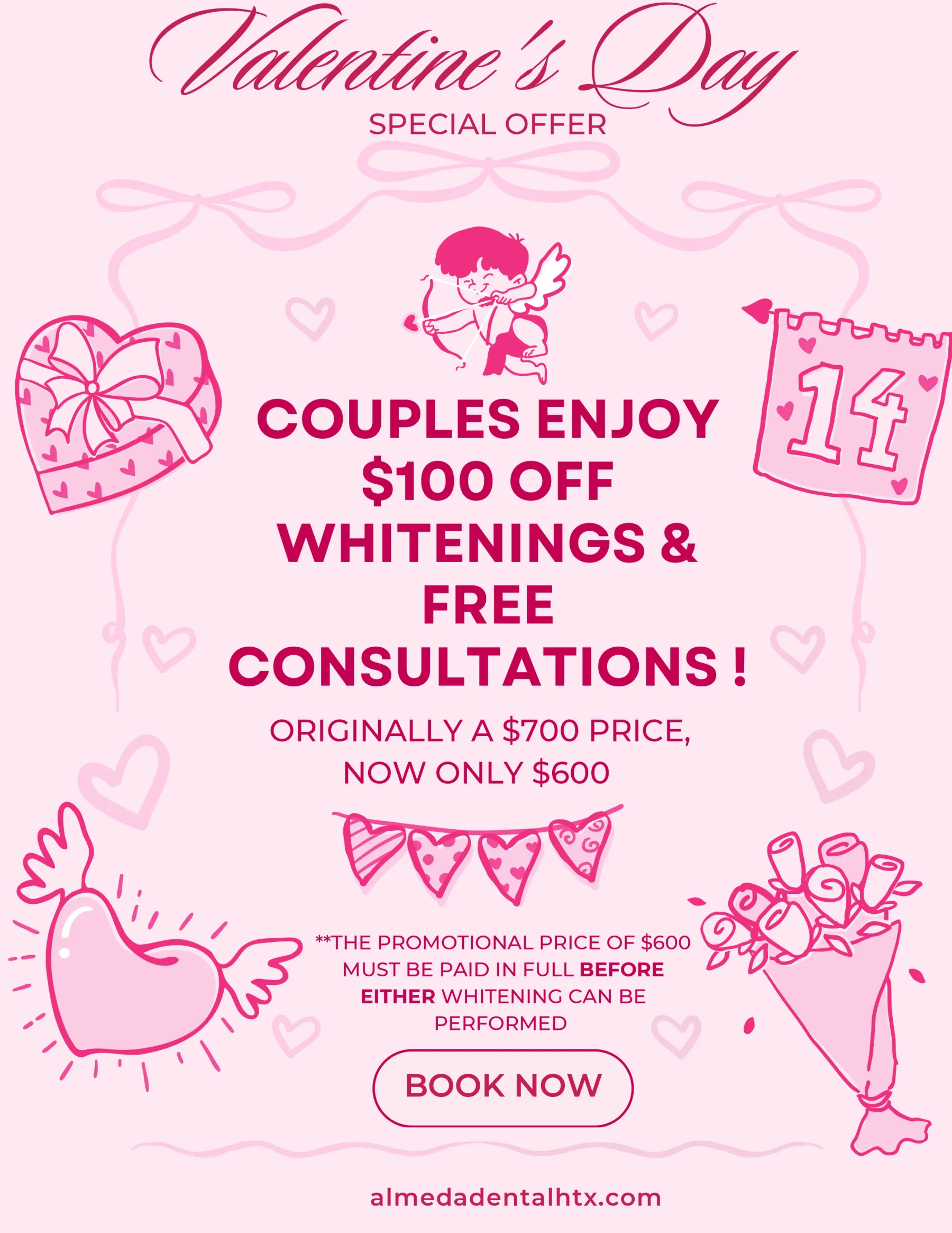 Couples enjoy $100 off whitening & Free Consultation
