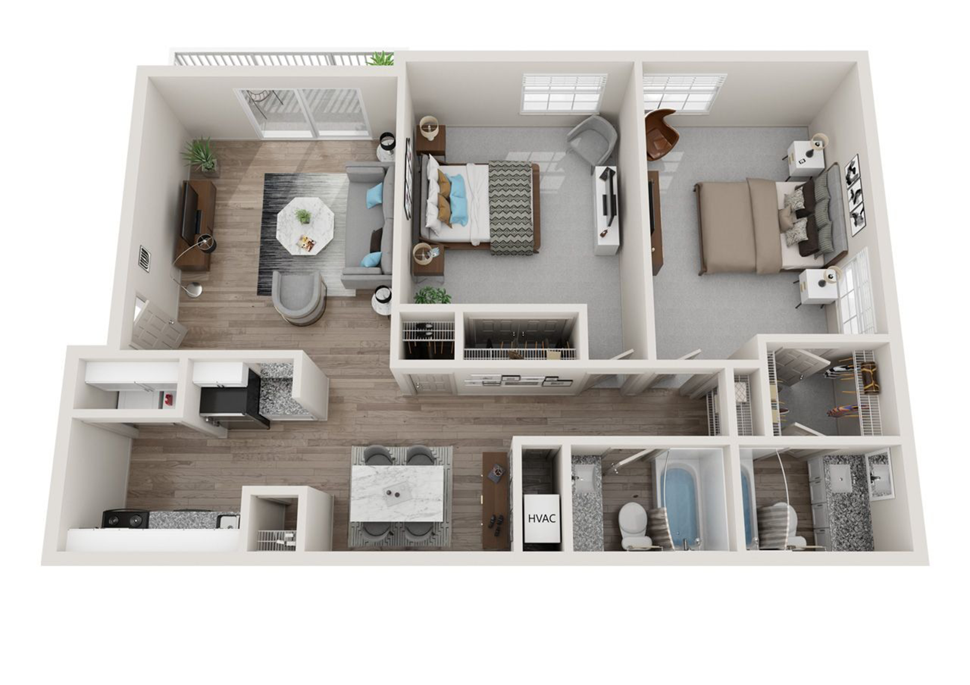 floor plan layout 2x2