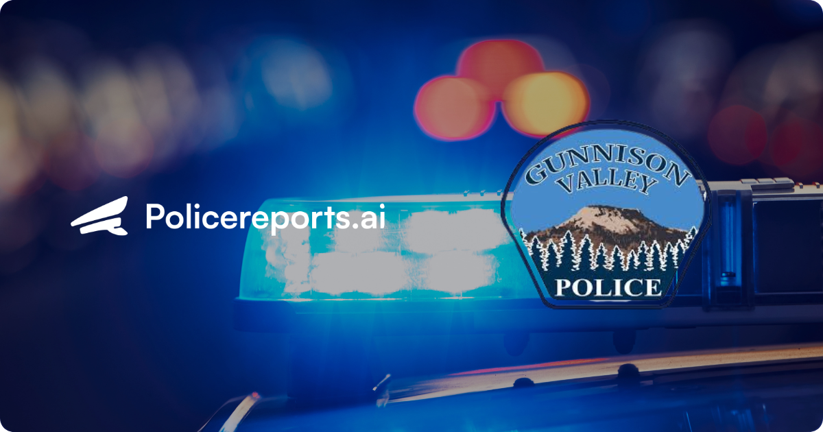 Gunnison Valley Police Department joins Policereports.ai