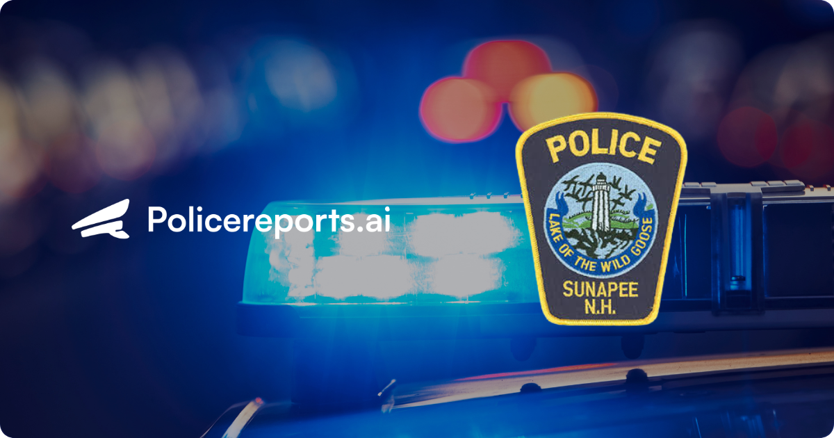 Sunapee Police Department (NH) Partners with Policereports.ai to Streamline Documentation