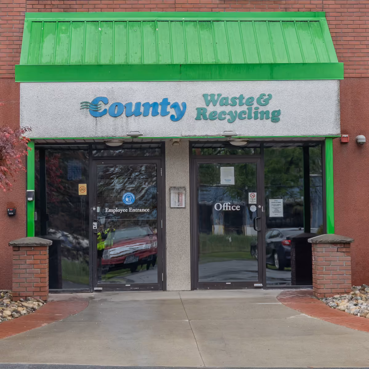 County Waste & Recycling office building entrance