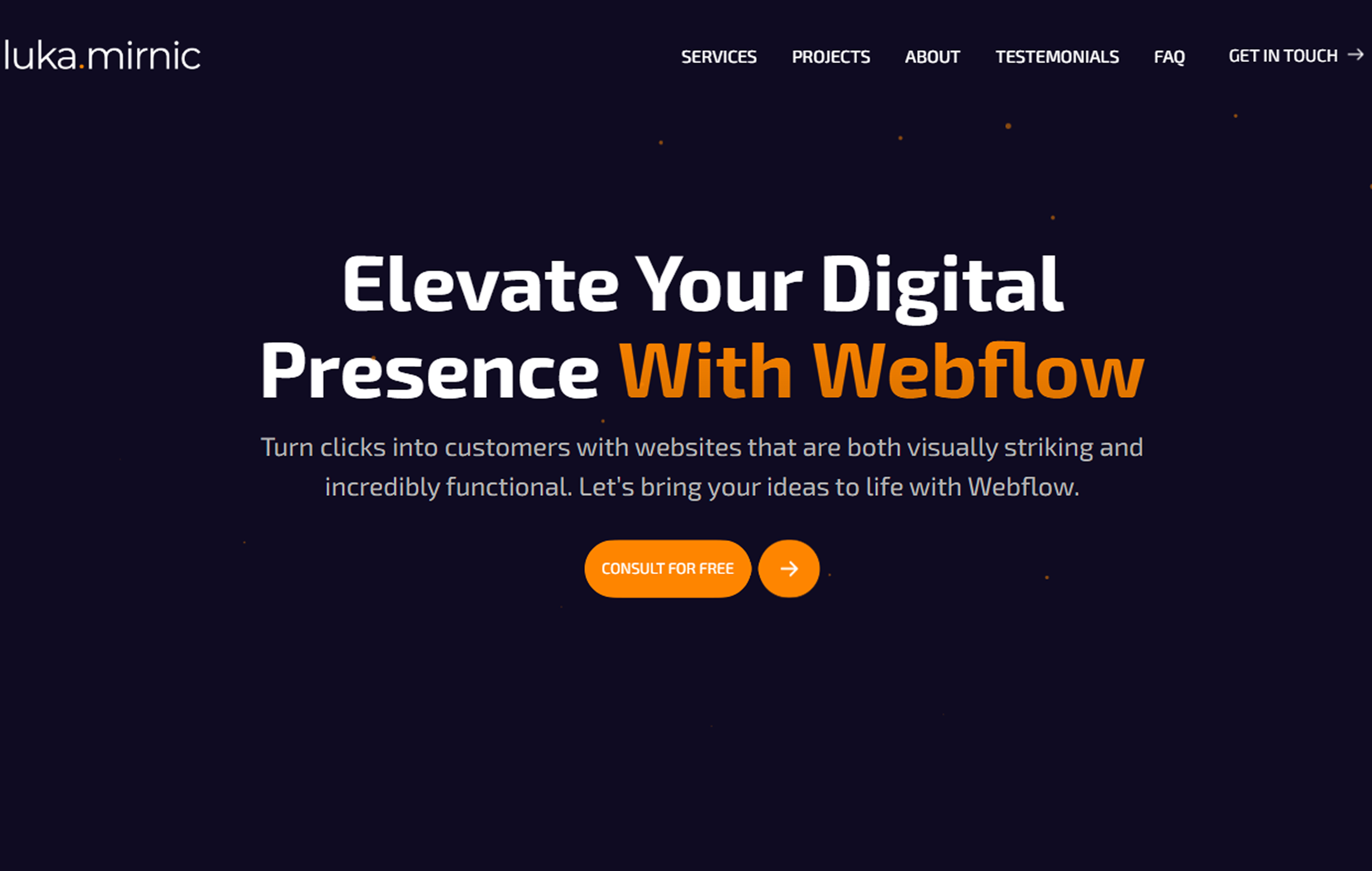 Portfolio website cover image