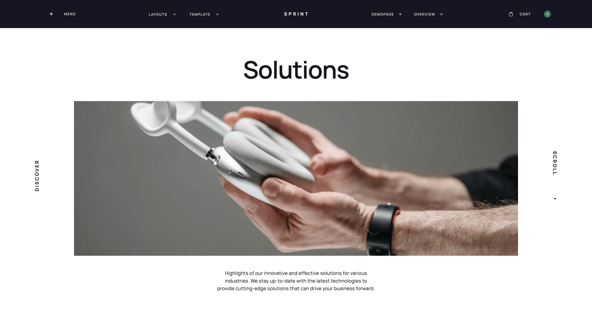 Sprint - UI Kit Webflow template screenshot