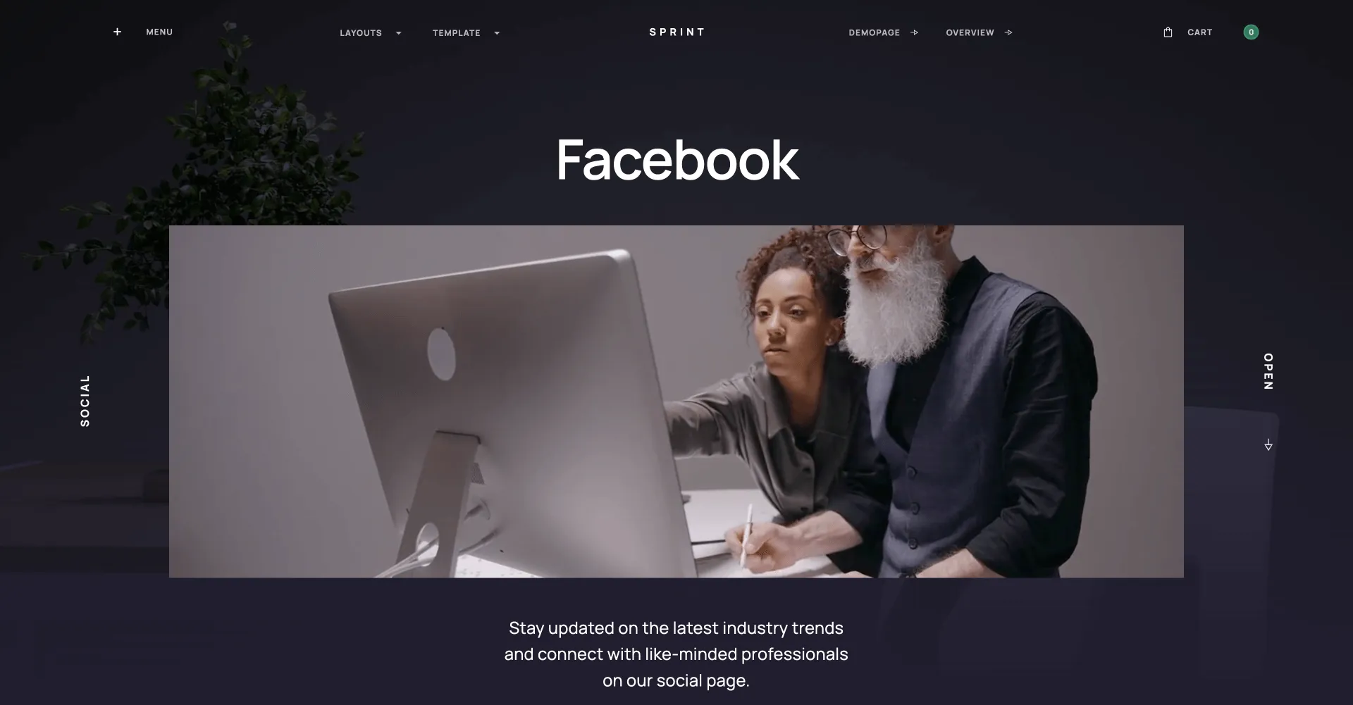Sprint - UI Kit Webflow template screenshot