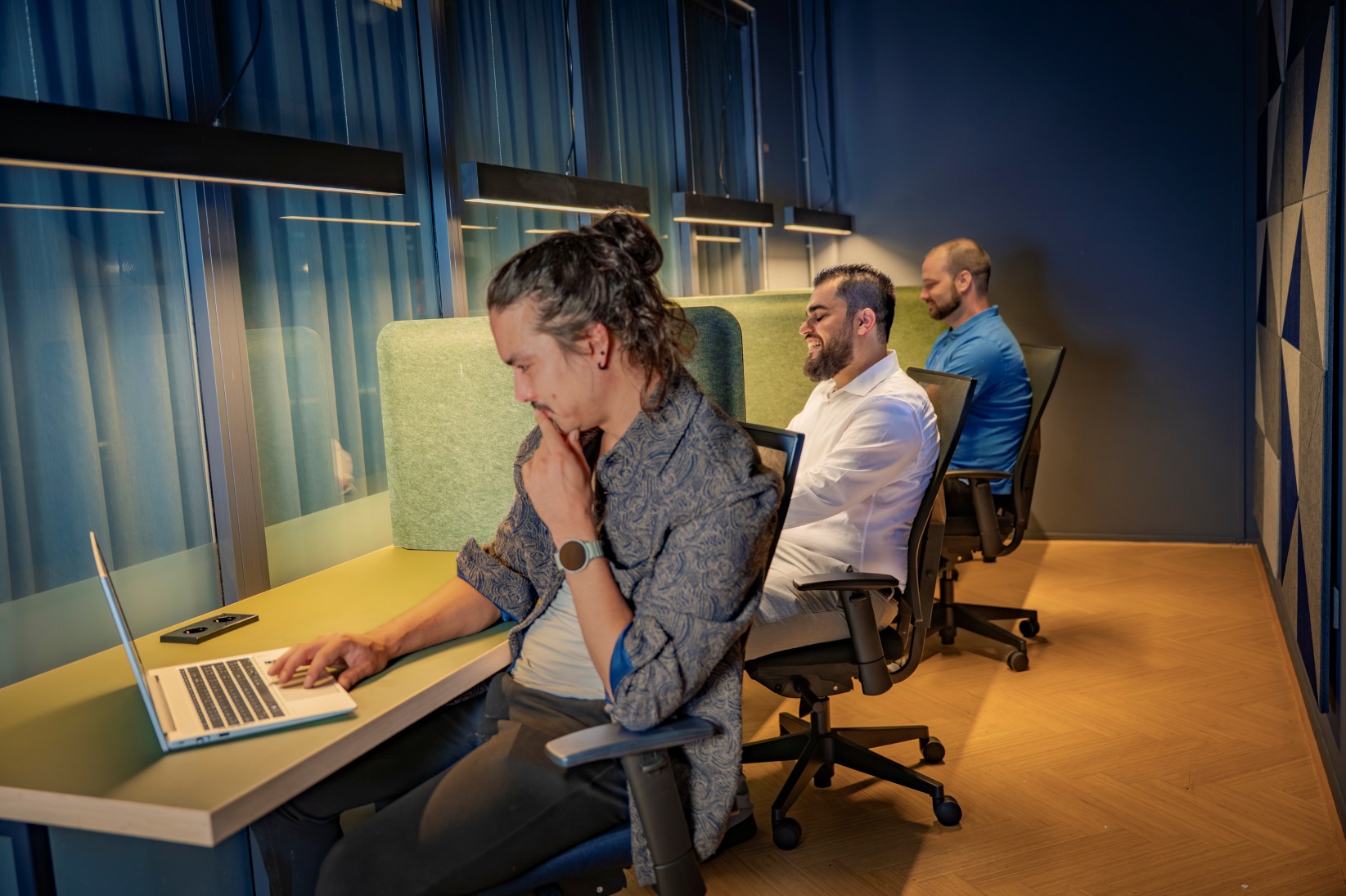 Woman holding tablet