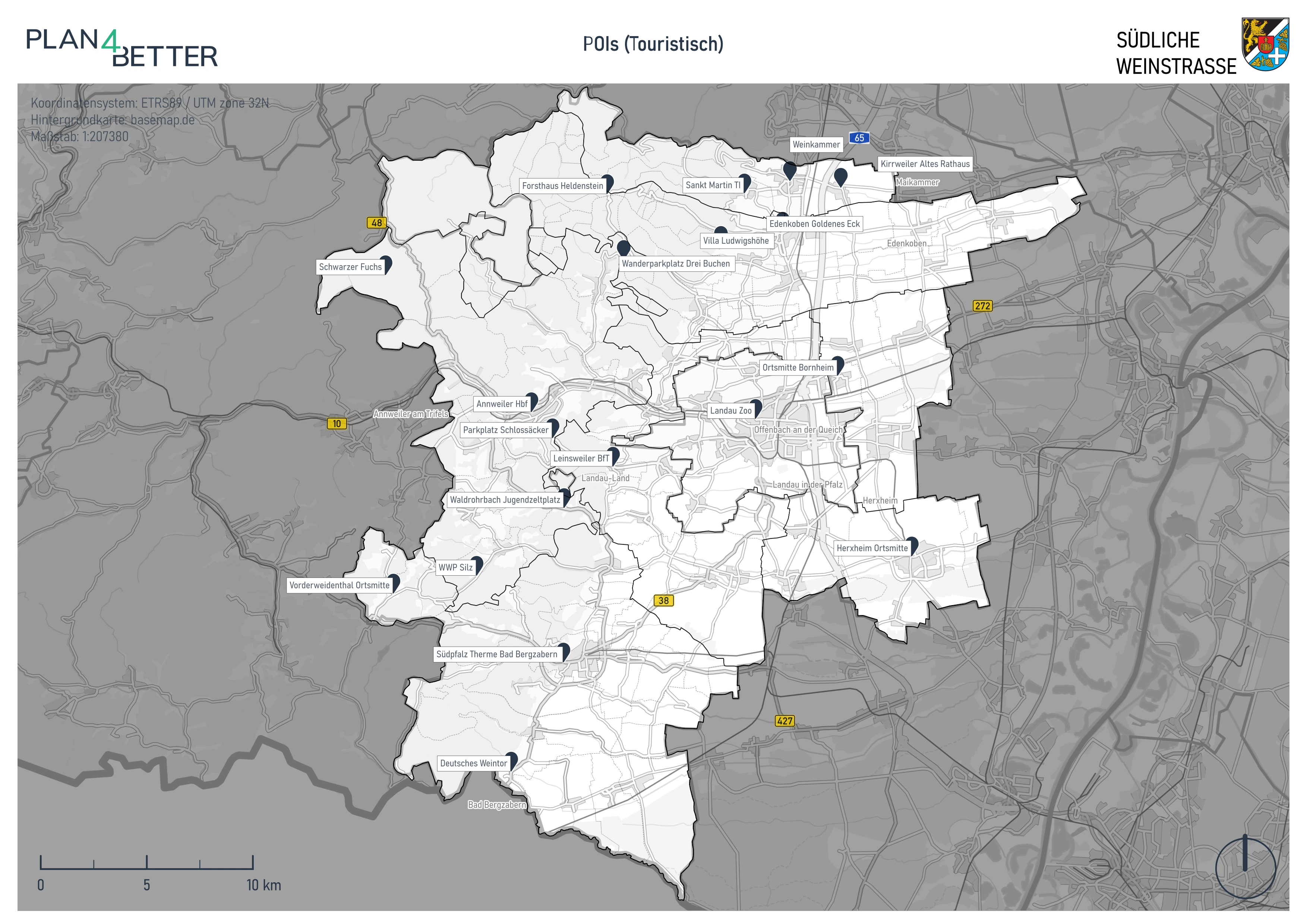Mobility Analyses for Südliche Weinstraße