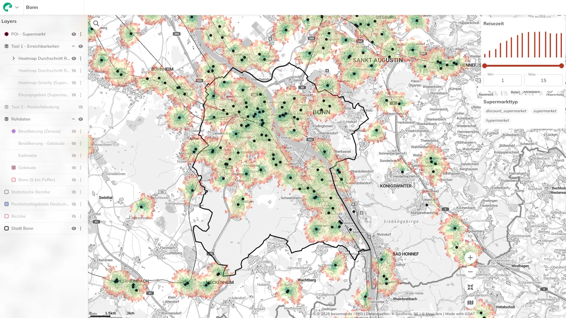 Retail planning in Bonn with the WebGIS GOAT