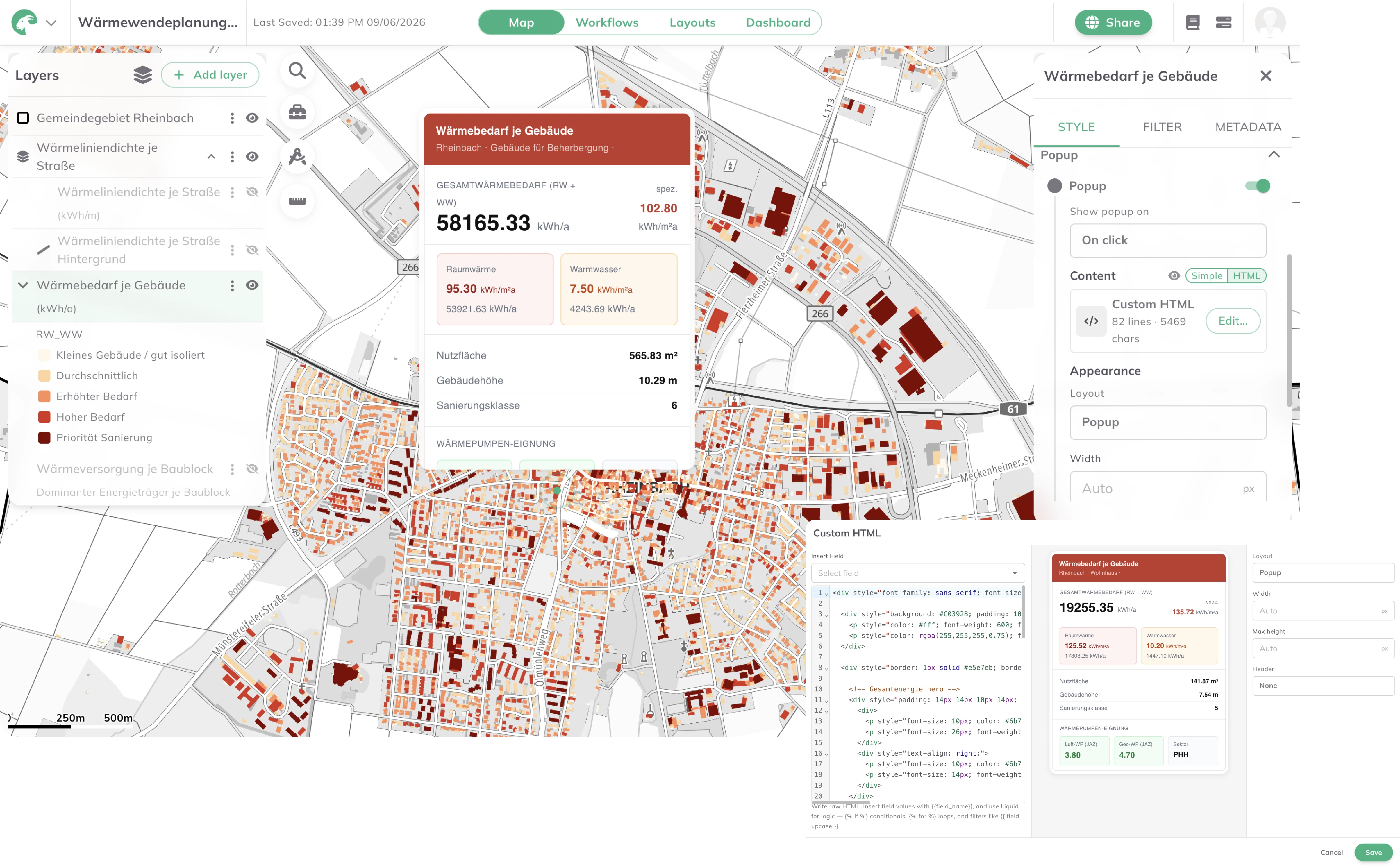 Integrated energy and urban district concept analysis in GOAT