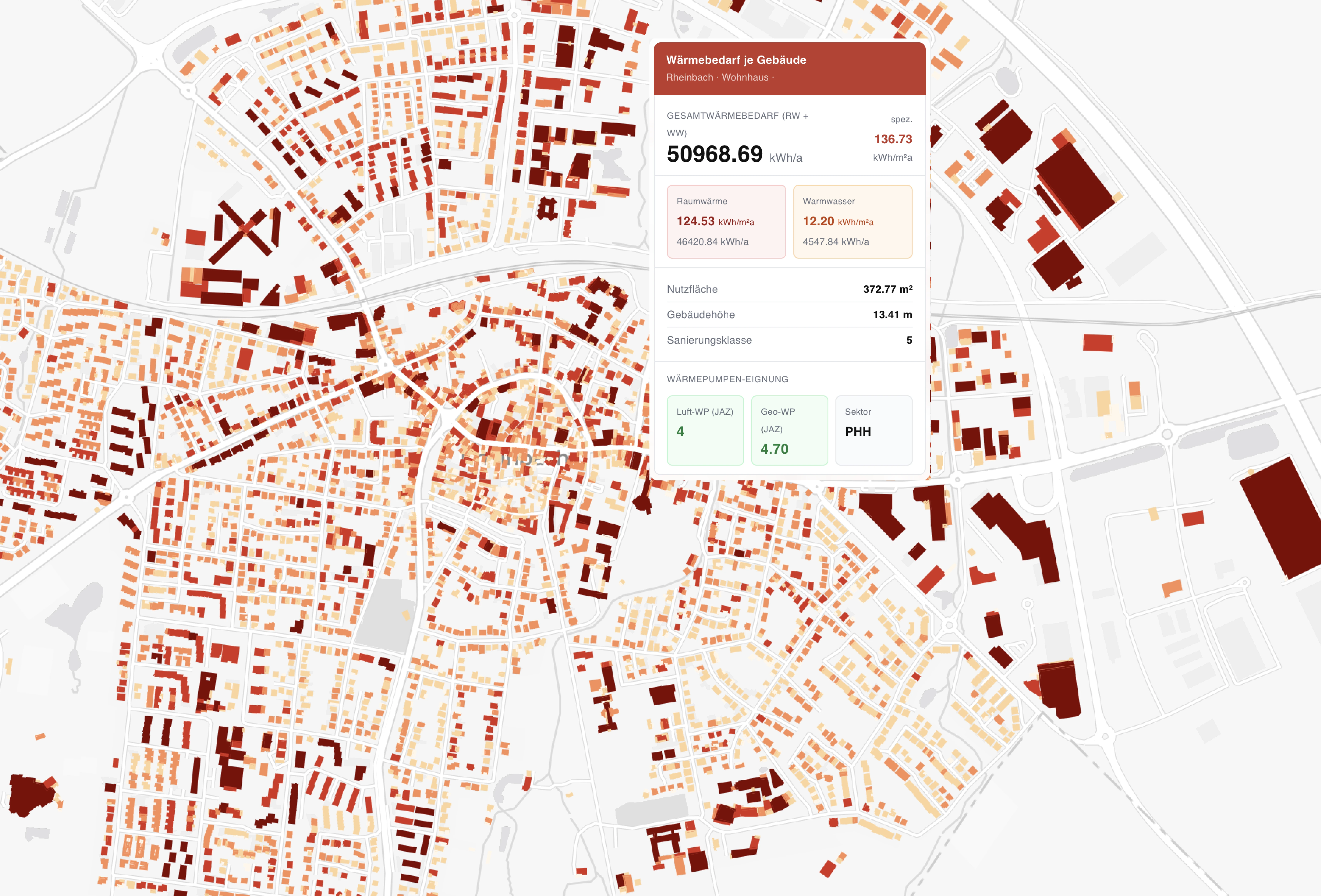 GOAT dashboards for spatial energy and heat planning