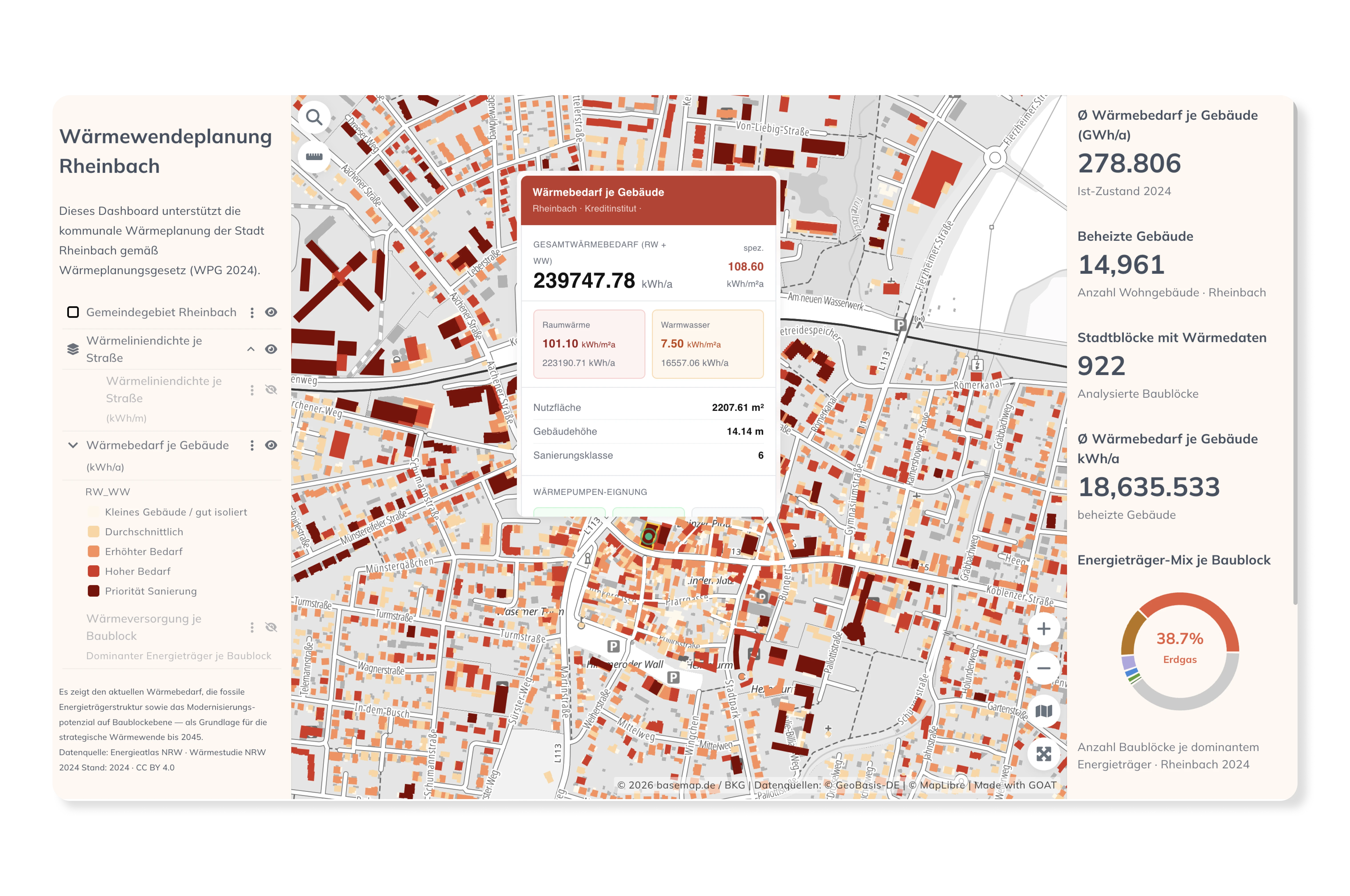 Municipal Heat Planning: Heat Demand & Retrofit Priorities in Rheinbach