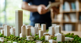 Maqueta de edificios para desarrollo
