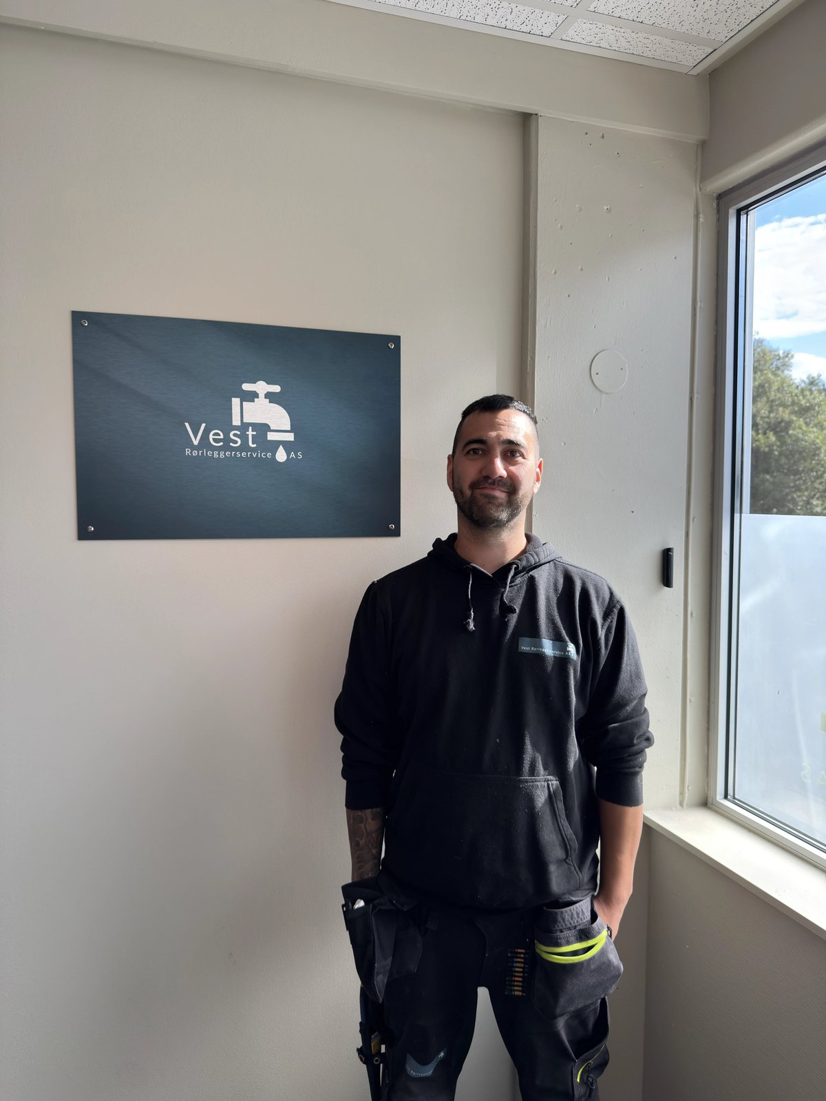 Johnny Kim Holm, rørlegger i Vest Rørleggerservice AS