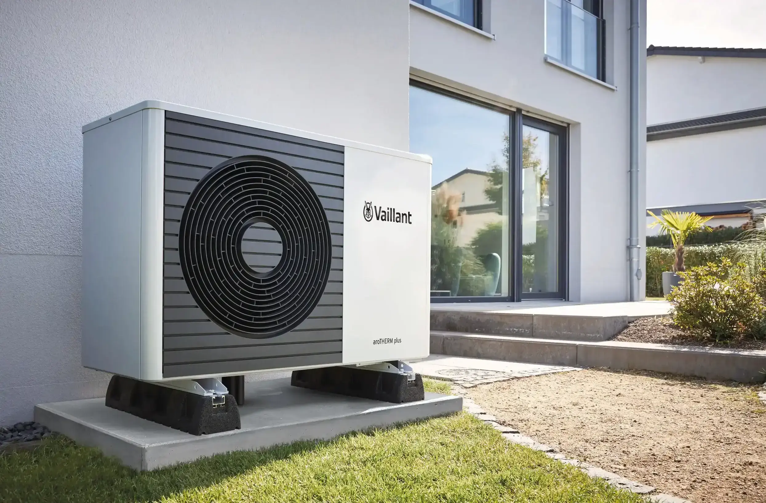 Buitendeel van een warmtepomp