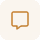 An orange square with rounded corners and a faint, thin, darker orange line forming a smaller square inside it, centered.