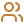 Orange link chain icon with two oval links connected vertically on a white background.