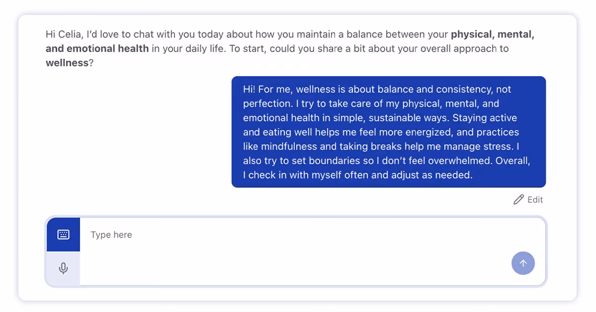 Running an AI-moderated Interview with Recollective is easy.