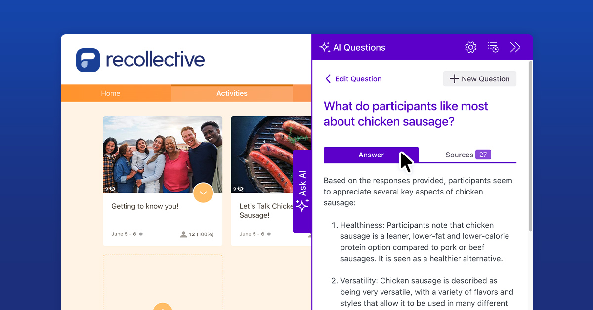 Webinar recap thumbnail for consumer behavior research on chicken sausage buying habits