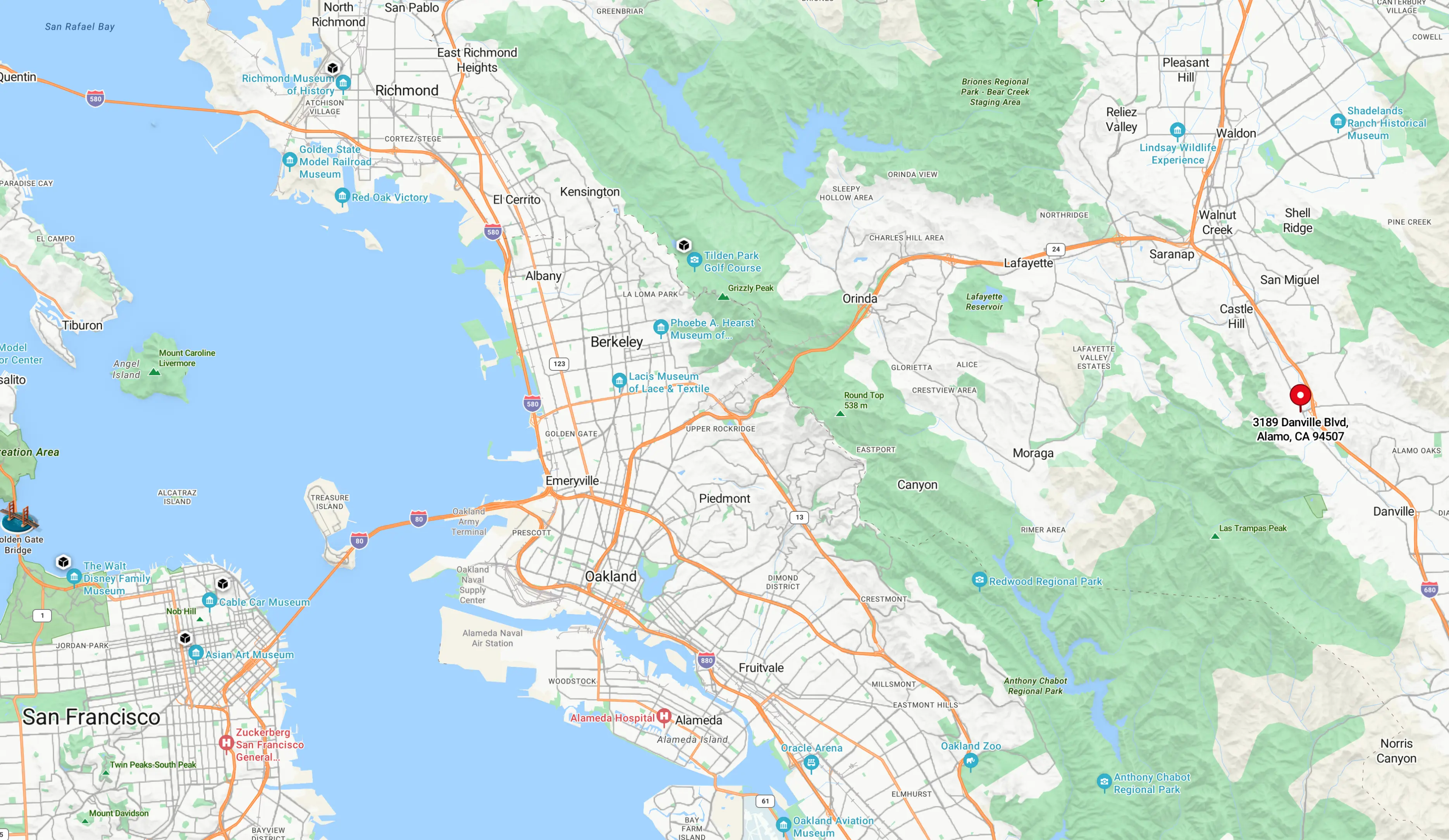 Map screenshot of The Wellness Institute location