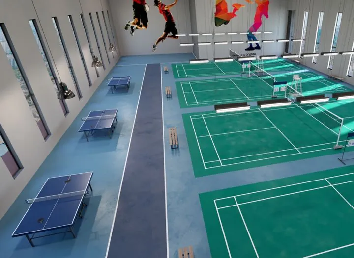 MH Platinum 3 sky badminton court on Level 41