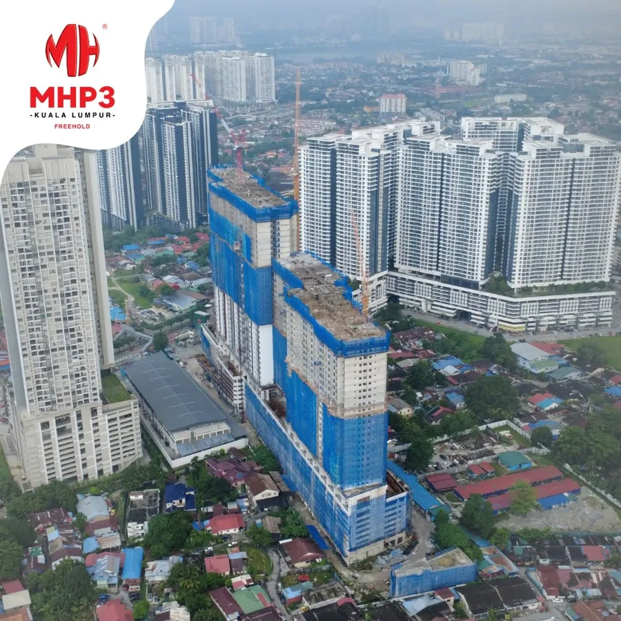 MH Platinum 3 towers rising in Setapak, April 2026
