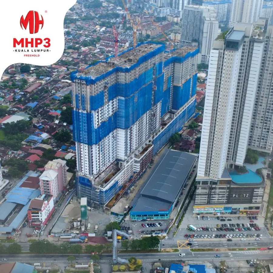 MH Platinum 3 construction progress aerial view, April 2026