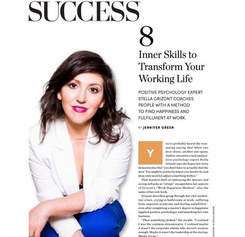 Success Digital Magazine: Stella Grizont's Work Happiness Method: 8 Skills for Career Fulfillment