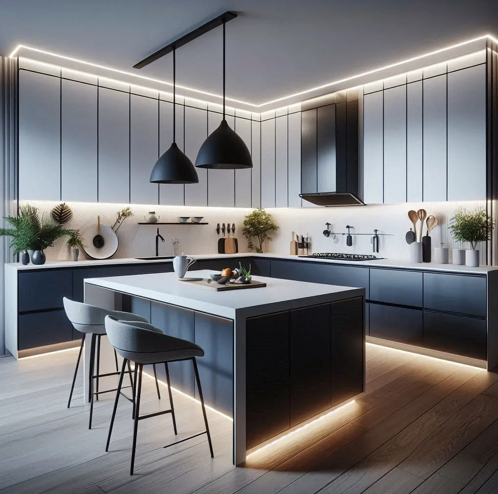 Modern Sleek Modular Kitchen