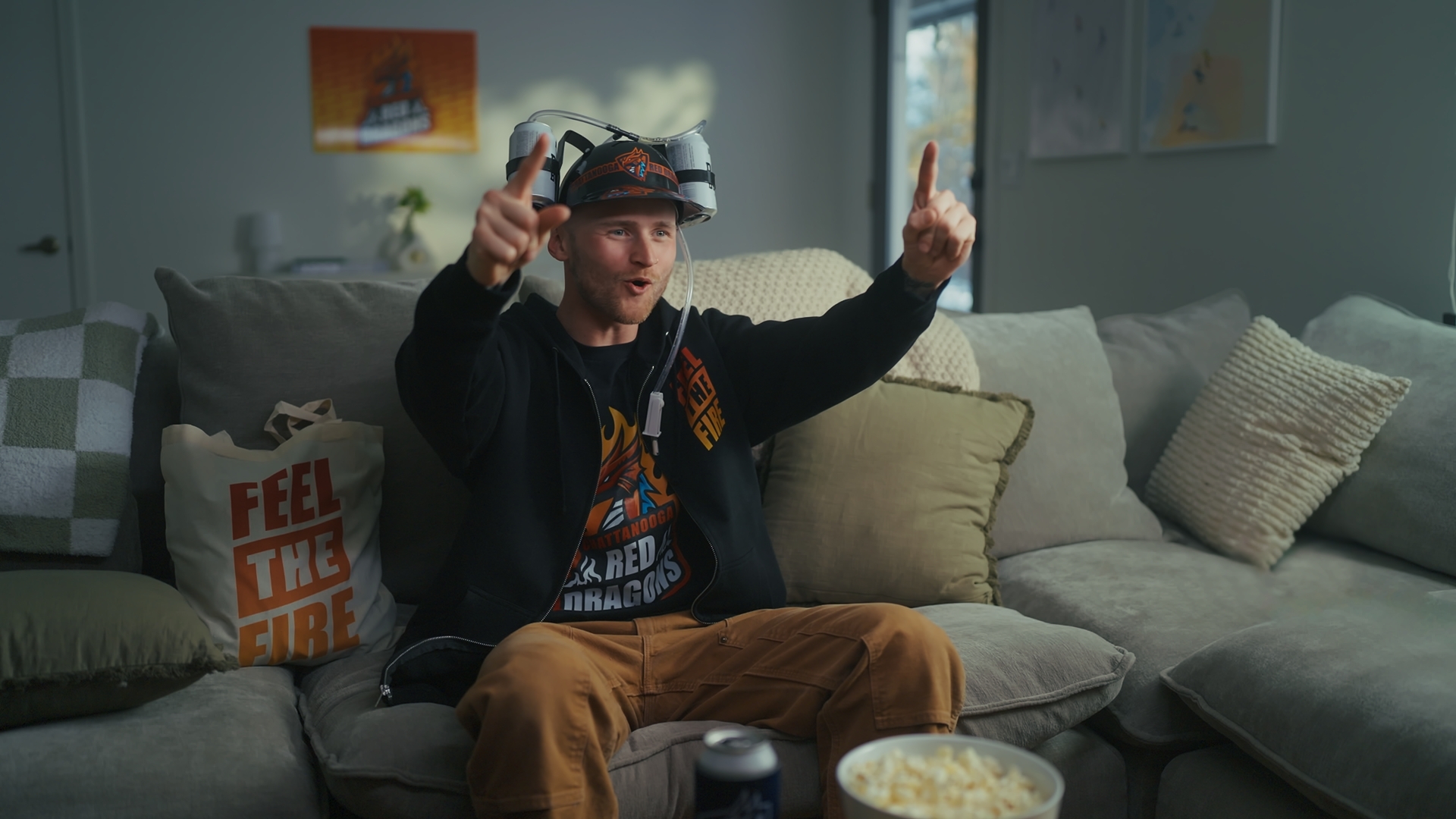 Still from the Car Stickers Fansformation Chamber commercial by Reverb Films