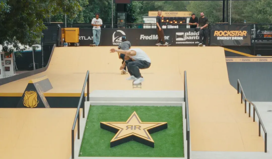 Still from Rockstar Energy's Rockstar Open PDX event film by Reverb Films