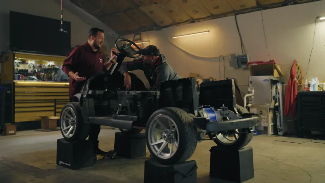 Still from the Trojan Battery Company film by Reverb Films
