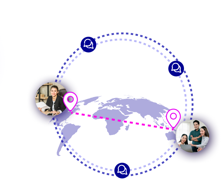 Global Coverage Map US and Asia