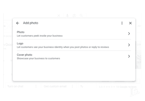 how to add photo to google listing