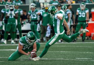 Riders’ special teams coordinator Kent Maugeri hoping Brett Lauther’s hard work yields results in kicking game