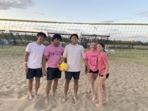 Sand and beach makes for fun sport