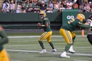 ‘Sometimes his legs are faster than plans’: Riders’ Corey Mace knows challenges dealing with Edmonton Elks’ Tre Ford