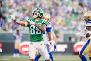 Saskatchewan Roughriders ‘anticipate’ Canadian Kian Schaffer-Baker playing again in 2025 CFL season