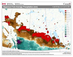 Prairie fall weather outlook mixed for late summer and early fall