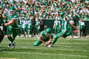 ‘It hasn’t been up to the standard’: Riders’ Brett Lauther reflects on recent kicking struggles