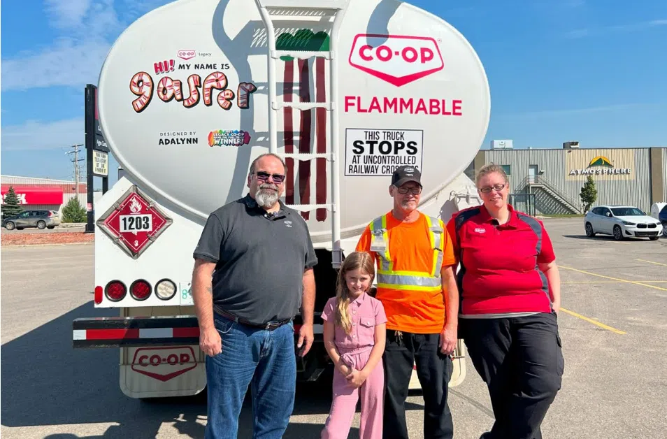 Yorkton Legacy Co-op fuel truck officially named Gasper