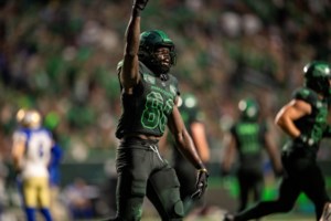 ‘Everybody welcomes that kid into the building’: Ajou Ajou comes back to Saskatchewan Roughriders