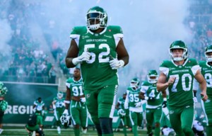‘A lot of people trusted me’: Riders' OL Jermarcus Hardrick thankful after reaching 150 CFL games