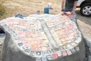 Moose Jaw students help build monarch sculpture