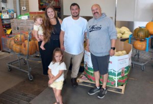 Squashing hunger with food bank donations