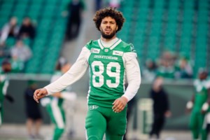 ‘I was born ready’: Saskatchewan star Kian Schaffer-Baker primed for Riders return after foot injury