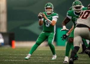 Saskatchewan Roughriders’ QB Jake Maier ready to start Friday in Winnipeg: ‘You’ve got to let it all hang out there’